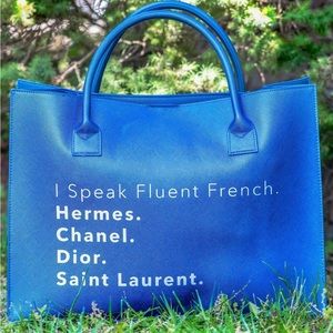 I Speak French Tote